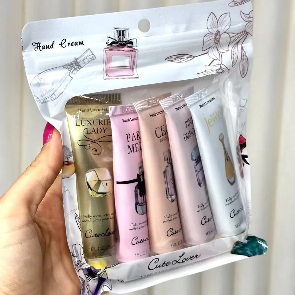 Cute Lover Cologne Hand Cream Pack of 5-2 پک کرم دست ۵ عددی ادکلنی Cute Lover