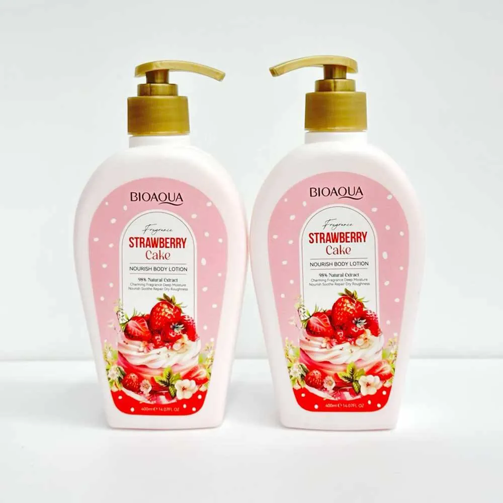 Strawberry Shortcake Body Lotion لوسیون بدن رایحه کیک توتفرنگی